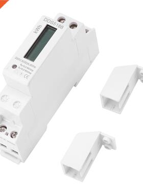 LCD 5-2A Energy Meters Single Phase DIN-Rail Meter KWh Mete