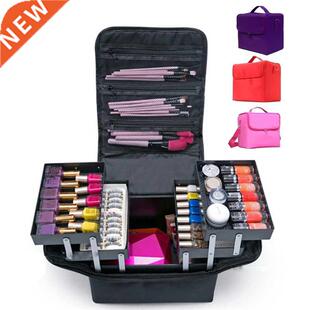 Multilayer Clapboard Cosmetic Bag Case Beauty Salon Tattoos