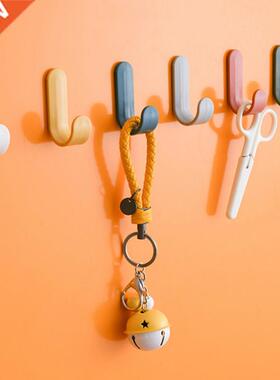 4PCS /1PC Towel Hook Plastic Door Hanger Self Adhesive Wall