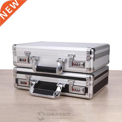 Portable Aluminum Hard Case Passwords ToolBox Black / Silver
