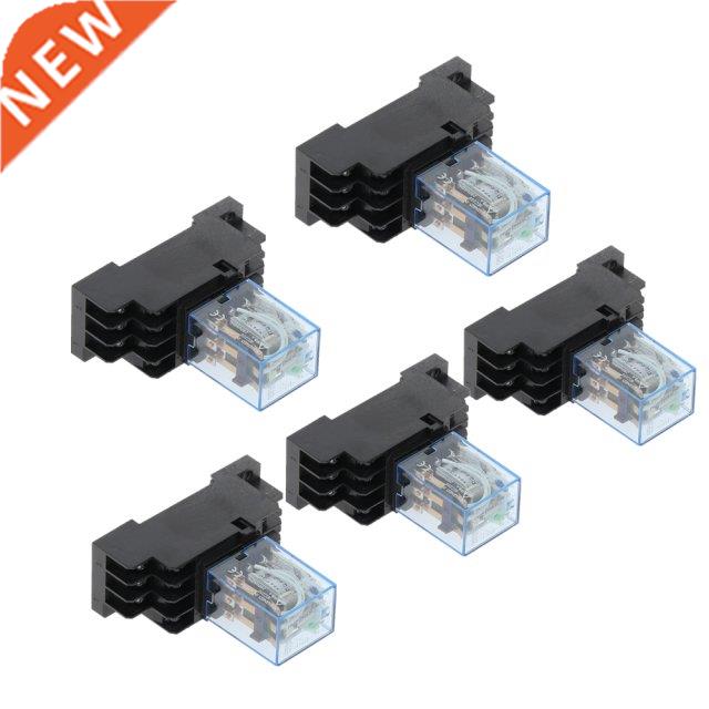 5sets MYNJ HH5P AC DC 12V 24V 110V 220V 80V Coil Power Re