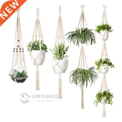 Macrame Plant Hanger Set Of 5 Indoor Wall Hanging Planter Ba