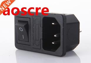 Fuse Swit Panel Socket Inlet 10A Power Rocker Pcs