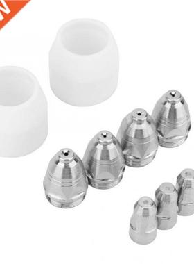 P80 10pcs Electrode Nozzle Plasma Consumable Cutter Torch Si