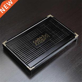 Storage Tea Set Kung Water Drainage Tray Wood Solid