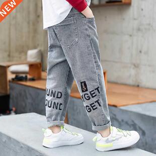 Kids	 Jeans Boy Casual Sports Trousers Clothes Loose Youn