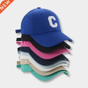 Baseball Cap Hip Hop Sreet Solid C Letter Adjustable Hat for