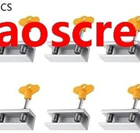 6 sets Household Hardware Window Security Key Lock Sliding D