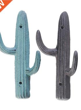Cast Iron Cactus Wall Hook Key Hanger Holder Cloth Hook Wall