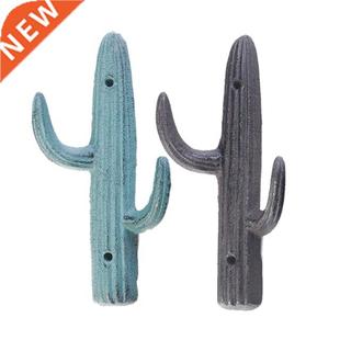 Cast Iron Cactus Wall Hook Key Hanger Holder Cloth Hook Wall
