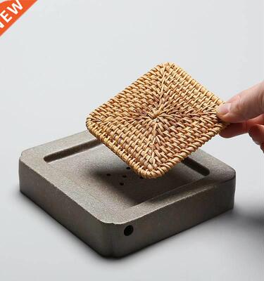 black crockery ceramic teapot trivets chinese teapot holder