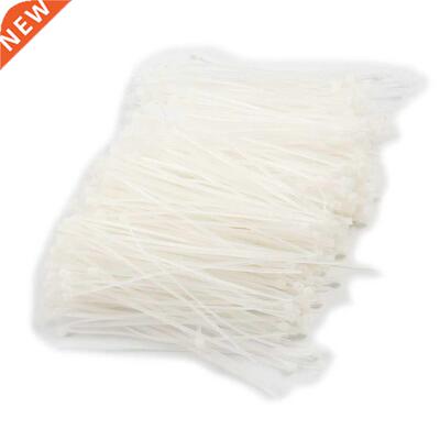 1000 Pcs White Cale Zip Tie Fasten Wrap 95mm x 2mm