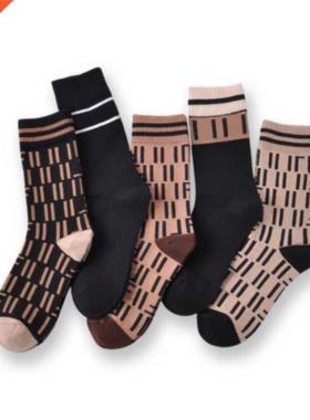 New Fashion Socks Luxury Letters rend Brand Cotton Logo F Me