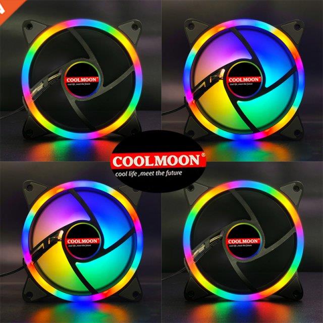 Cooling Fan 120mm Not RGB Case Fan PC Cooling Fan Quiet Comp