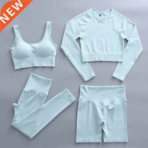 Women Sportswear Yoga Set Workout Clogthing Wear Gy