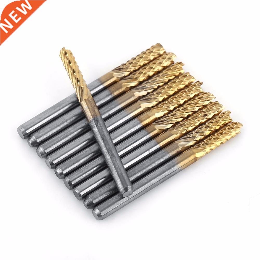 10pcs/set .175mm Carbide End Mill 1/8