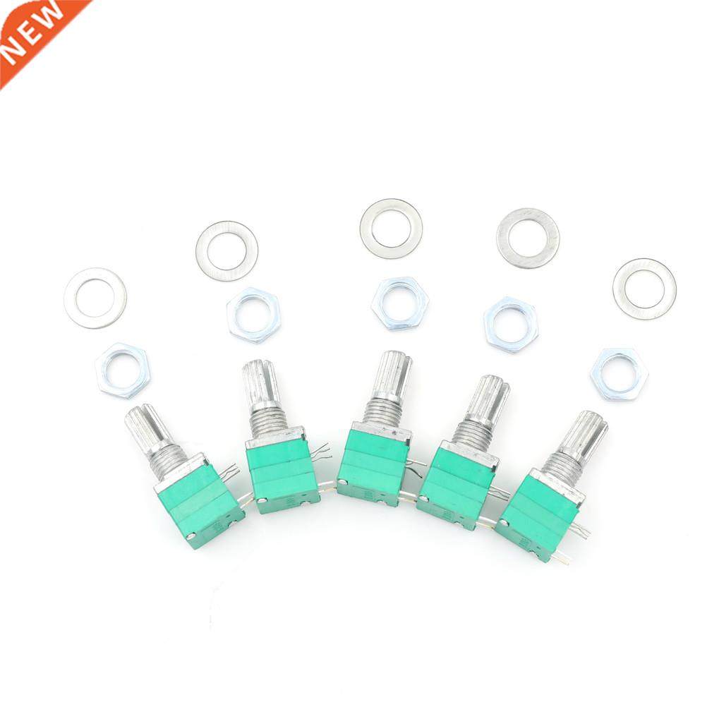 5PCS 15mm Handle 5pin RV097NS Single Linked Potentiometer Wi