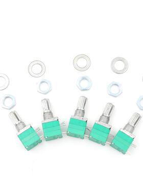 5PCS 15mm Handle 5pin RV097NS Single Linked Potentiometer Wi