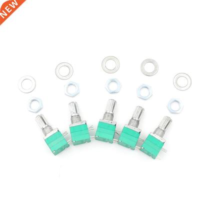5PCS 15mm Handle 5pin RV097NS Single Linked Potentiometer Wi