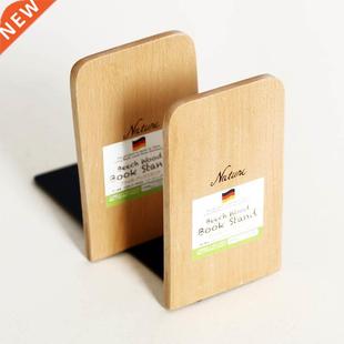 Holder Bookends Nature Book Stand Shelf Wood Brand Ends