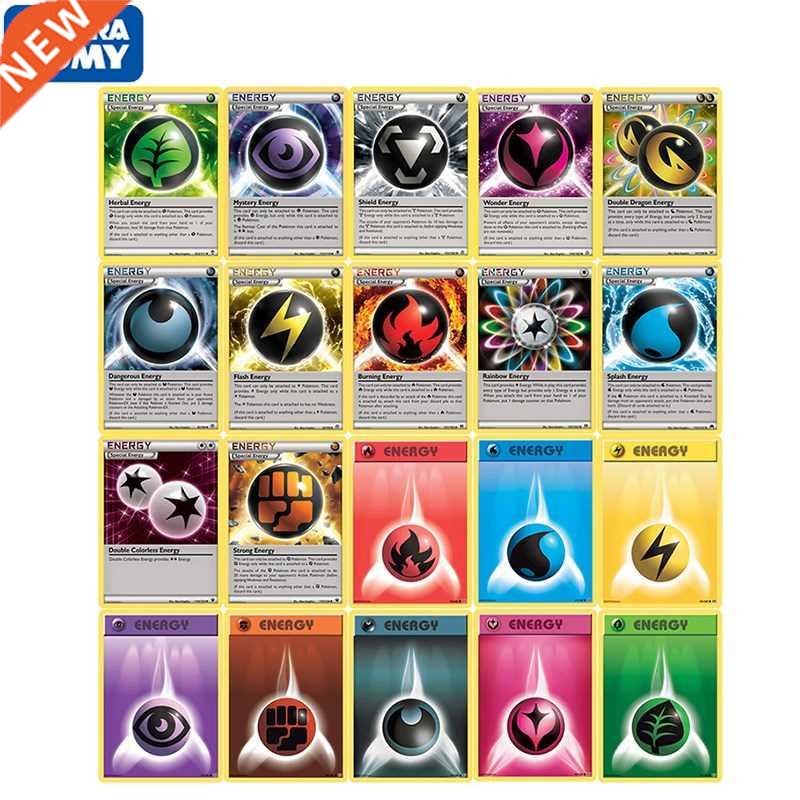 20Pcs Pokemon Cards Shining ENERGY Game Card Battle TAKARA