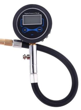 Digital Tire Pressure Gauge Twist On Type 200 Psi with Adapt