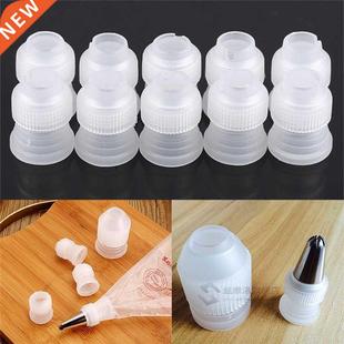10pcs Coupler Adaptor Icing Piping Nozzle Bag Cake Flower Pa