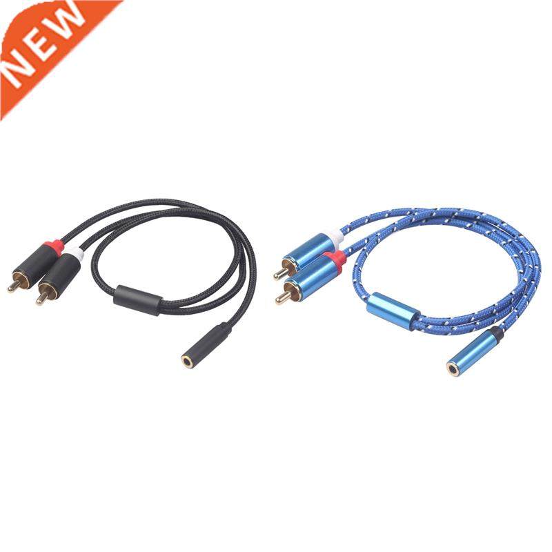 Universal 3.5Mm Stereo o Female Jack To 2 RCA Male Socket T