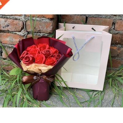 Artificial Flower Bouquet Simulation Rose Fake Flowers Bath