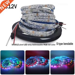 Addressable 5mm strip LED type shape WS2812 SK6812