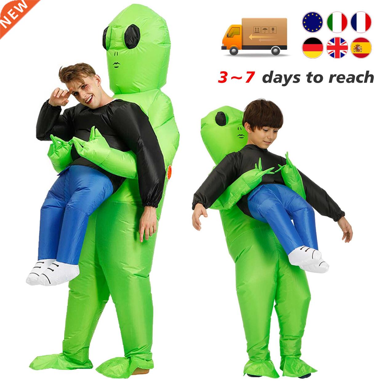 ET Alien inflatable suit Alien Monster Inflatable Costume Sc