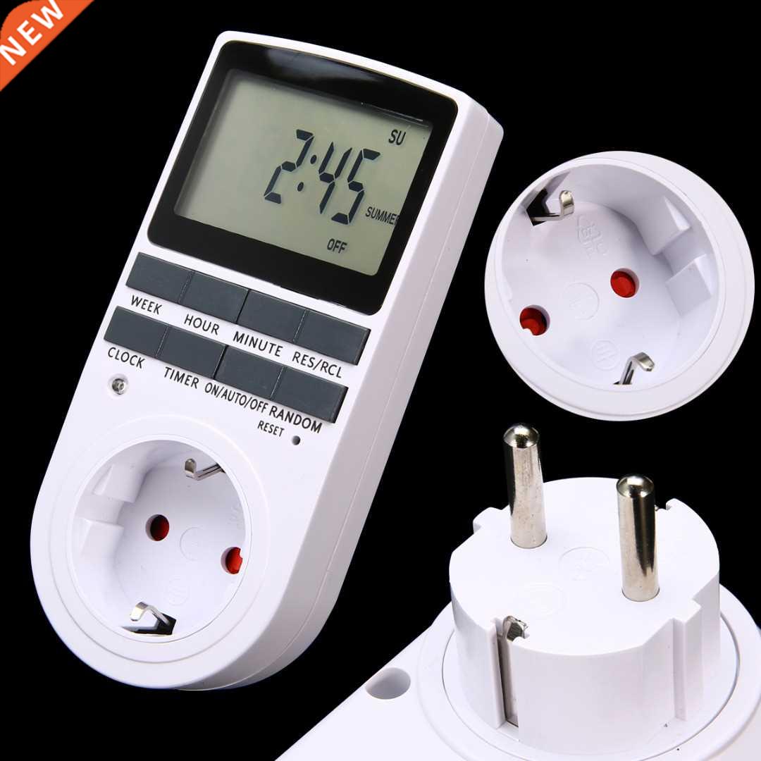 Timer Switch Socket EU Plug-in Programmable 7 Day 12/24 Hour