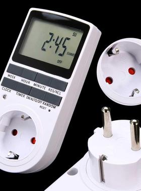 Timer Switch Socket EU Plug-in Programmable 7 Day 12/24 Hour