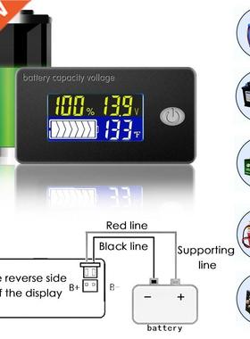 Li-ion Lifepo4 Lead acid Battery Capacity Indicator 12V 24V