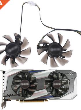 2Pcs 75mm/2.95in T129215BU 4Pin 12V 0.50A VGA Fan Graphics C