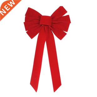 Christmas Bows Hanging Red Xmas Velvet Holiday for Bow