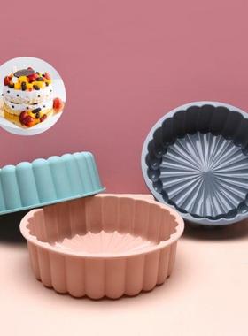 Round Silicone Charlotte Cake Pan Strawberry Shortcake Bakin