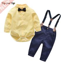 Kids Boys Clothes for Baby Boy Gentleman pants Romper Shirt