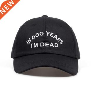 Cap DOG DEAD Embroidery 100% Hat YEARS Dad Baseball