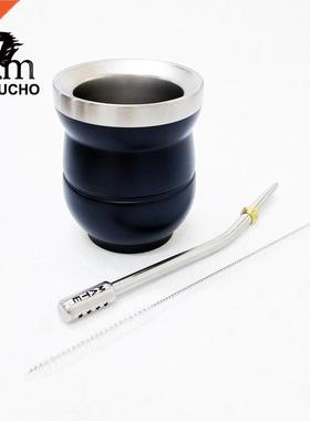 1 Set/Lot Yerba Mate Calabash Gourds Stainless 150 ML Delic