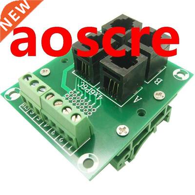 RJ11/RJ12 to screw 6P6C Jack 4-Way Buss Breakout Board Termi