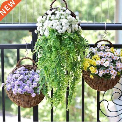 Flower Planter Wall Hanging Wicker Rattam Basket Garden Vine