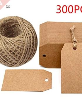 00Pcs Kraft Paper Gift Tags 2 x 1inch Craft Tag with String