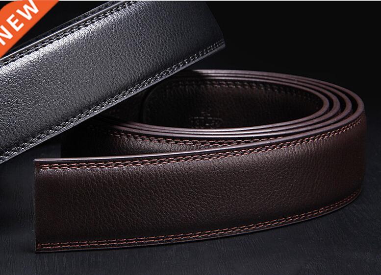 No Buckle Designer Mens Belts Body 3.5cm Wide Split Lether