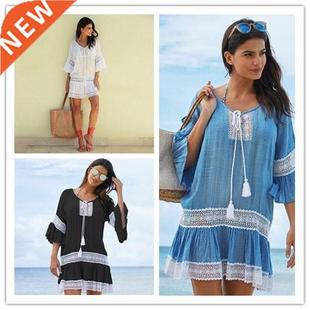 Swimwear Women Ups Beach Dress Lace Tun Cover