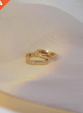 Plated 14k Real Gold Earrings 2022 rend Temperament Charm Sh