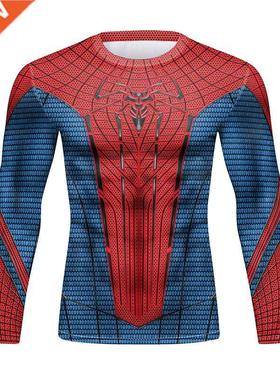 Men D Printed Compression T Shirts Custom Raglan Sleeve Tra