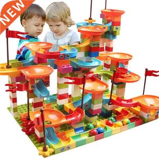 Race Run city 308PCS Building Compatible Marble Block Big