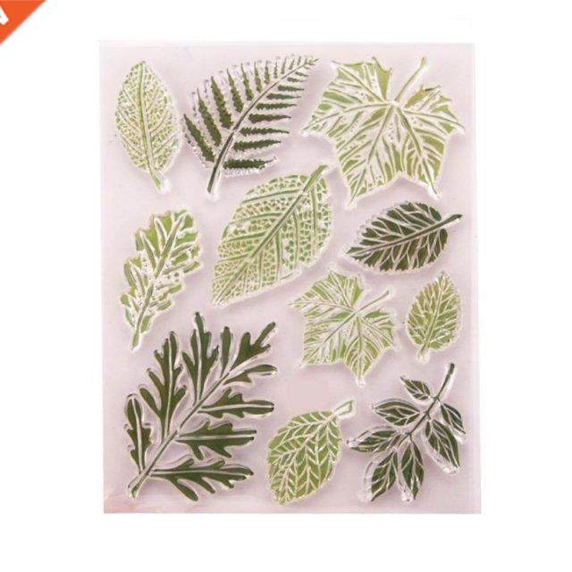 leaf silicone clear seal stamp  scrapbooking embossing ph