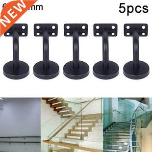 Suport Black Painted 5pcs Mount Rail Wall Stainl Stair